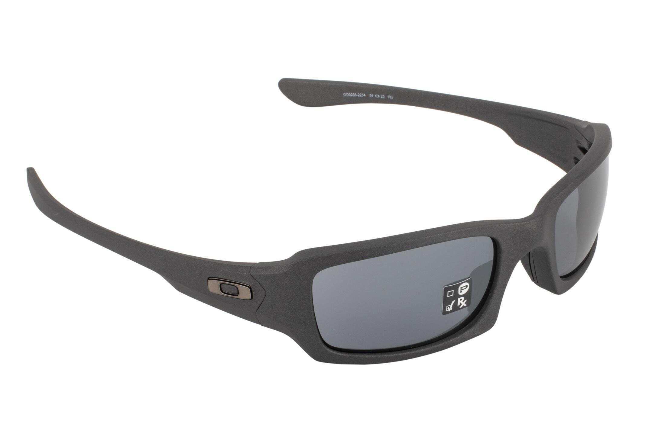 Oakley Standard Issue Fives Squared Cerakote Cobalt Glasses - Black Iridium Lens